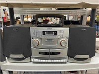Sony Radio with CD and Cassette CFD-ZW755