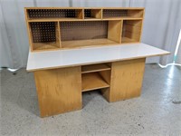 (1) Vintage Open Shelf Table