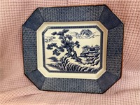 14x12  Blue Willow Design Tray