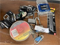 Various locks with keys