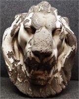 Large Architectural Lion Head Decor Sculpture