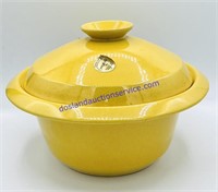 Frankoma 6V Yellow Covered Casserole Dish