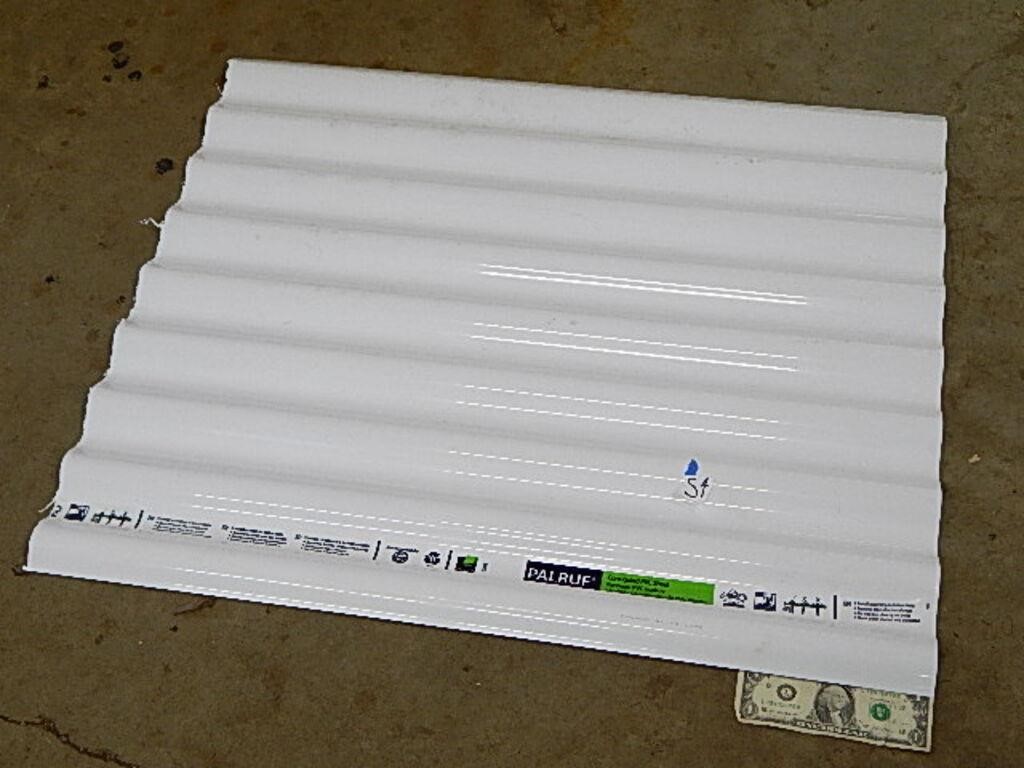 Corrugated PVC Sheet 30" x 26" NO SHIPPING