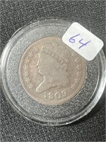1809 CLASSIC HEAD HALF CENT - ROTATED DIE