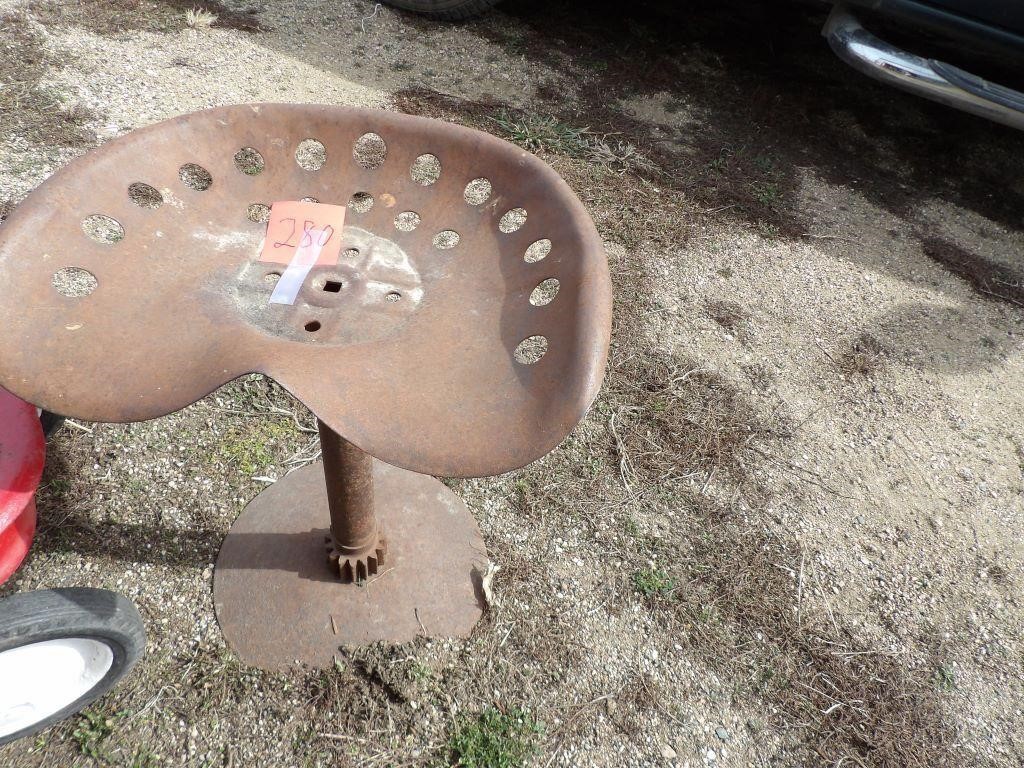 Tractor seat stand