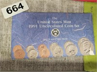 1991 UNCIRCULATED COIN SET