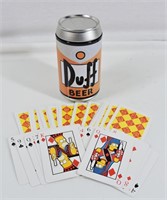 Vintage The Simpsons Duff Beer & Deck Of Cards