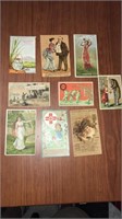9 Victorian trade cards