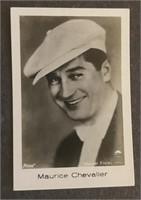 MAURICE CHEVALIER: Antique Tobacco Card (1933)