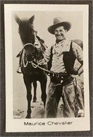 MAURICE CHEVALIER: Antique Tobacco Card (1933)