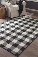 Ashley R402252 Juji Plaid 63 x 90 Designer Rug