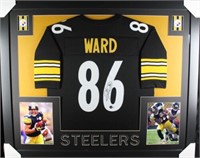 Hines Ward Autographed Framed Jersey