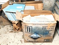 Ceramic Tile In 3 Boxes, Blue and White