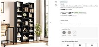 N5033 21-Cube Adjustable Bookshelves Black