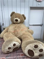 LARGE STUFFED BEAR, OVER 7' LONG