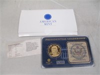 American Mint Ronald Reagan Gold Layered