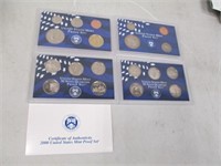 1999 & 2000 U.S. Mint Proof Coin Sets