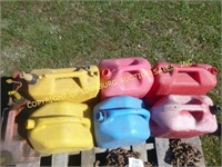 LOT OF GAS CANS