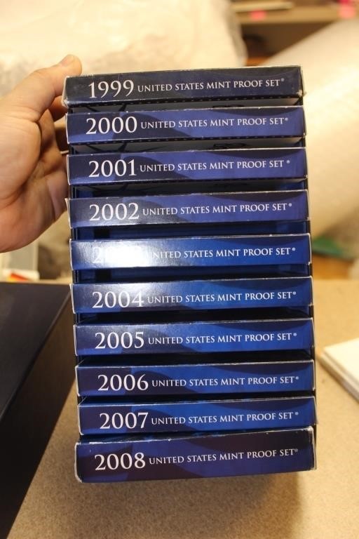 US Proof Set 1999-2008