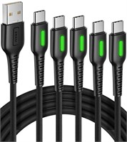 USB C Cable, INIU?5 Pack?3.1A QC3.0 Type C Cable