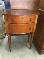 Bombay Co. Wood End Table with Drawers