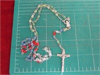 Multi colored beaded Rosary.
