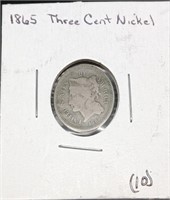 1865 Three Cent Nickle