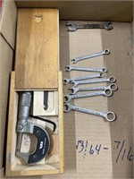 0-1 micrometer & ignition wrenches