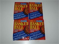 4 1991 92 Fleer Basketball Wax Packs