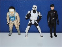 3 Vintage Star Wars Figurines