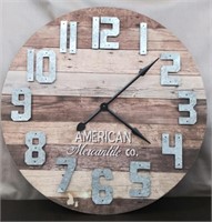 "American Mercantile Co." Wall Clock 36"