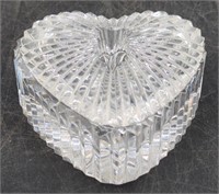 (M) Waterford Crystal Heart Shape Trinket Box. 3