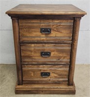 Heavy Wood 3-Drawer Dresser/Nightstand