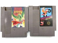 1989 Dragon Warrior and Excitebike NES Games