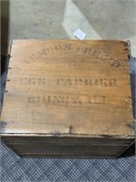 Quincy Il advertising wooden box
