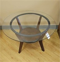 ROUND GLASS TOP TABLE