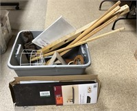 Tote of interior shelves and drying rack