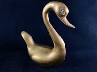 Brass Mid Century Goose or Swan Statue