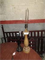 (2)  Small Table Lamps (No shades)
