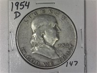 1954-D Franklin Half Dollar