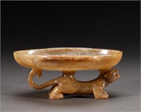 Ming Dynasty before Hotan jade ear cup