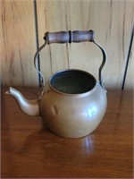 small copper tea kettle made in Portugal
