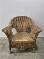 Wicker chair as is