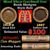 Small Cent Mixed Roll Orig Brandt McDonalds Wrappe