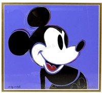 Andy Warhol “ Mickey Mouse 1986” Framed Print