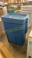 6 ct. Rubbermaid Roughneck Totes, 18 gal.