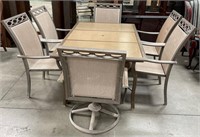 11 - PATIO TABLE W/ 6 CHAIRS