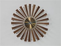 Westclox Starburst Sunburst Wall Clock