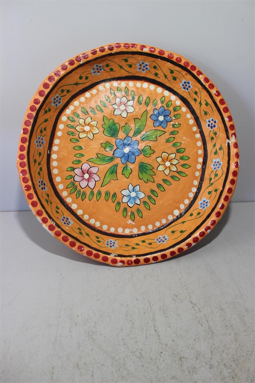 Paper Machet Bowl Hand Painted India