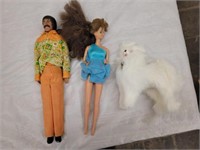 Sonny Bono and Barbie Doll and Dog
